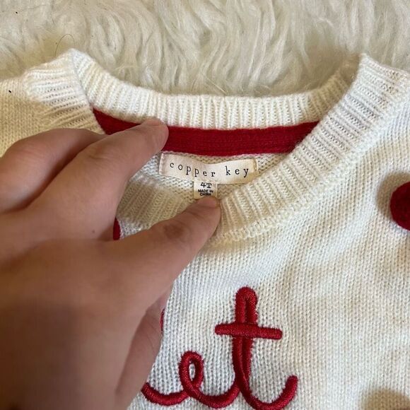 Copper Key Christmas sweater toddler 4T - Picture 4 of 6